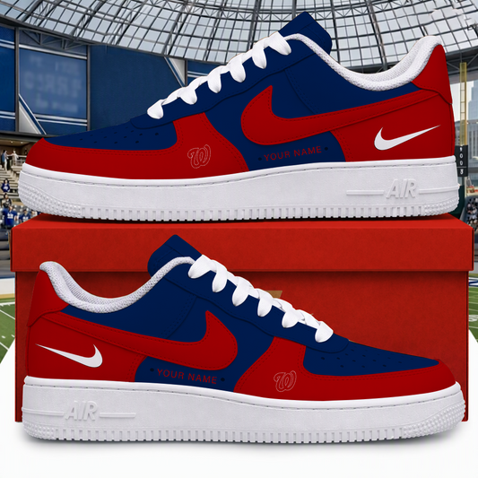 [FLASH SALE] NEW CUSTOMIZED MLB28 WNS WASHINGTON NATIONALS AF1 SHOES