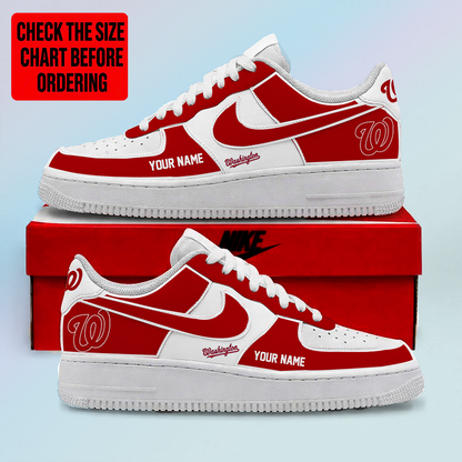 [FLASH SALE] NEW CUSTOMIZED MLB28 WNS WASHINGTON NATIONALS AF1 SHOES