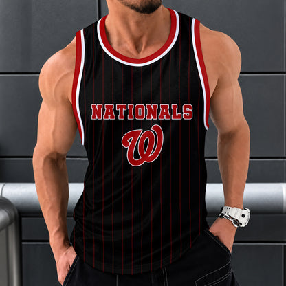[FLASH SALE] NEW CUSTOMIZED MLB28 WNS WASHINGTON NATIONALS UNISEX TANK TOP