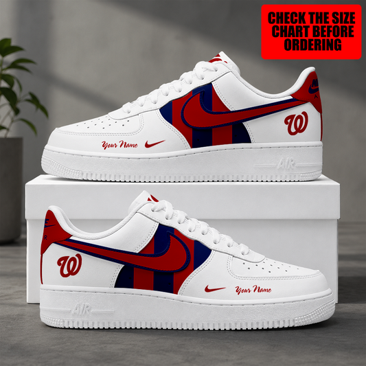 [FLASH SALE] NEW CUSTOMIZED MLB28 WNS WASHINGTON NATIONALS AF1 SHOES