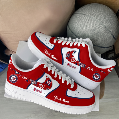 [FLASH SALE] NEW CUSTOMIZED MLB28 WNS WASHINGTON NATIONALS AF1 SHOES