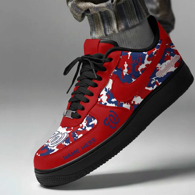 [FLASH SALE] NEW CUSTOMIZED MLB28 WNS WASHINGTON NATIONALS AF1 SHOES