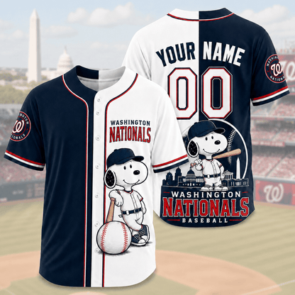 [FLASH SALE] NEW CUSTOMIZED MLB28 WNS WASHINGTON NATIONALS BASEBALL JERSEY