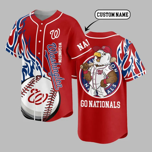 [FLASH SALE] NEW CUSTOMIZED MLB28 WNS WASHINGTON NATIONALS BASEBALL JERSEY
