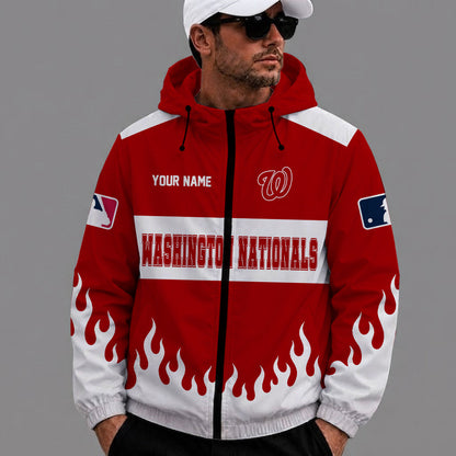 [FLASH SALE] NEW CUSTOMIZED MLB28 WNS WASHINGTON NATIONALS WINDBREAKER JACKET
