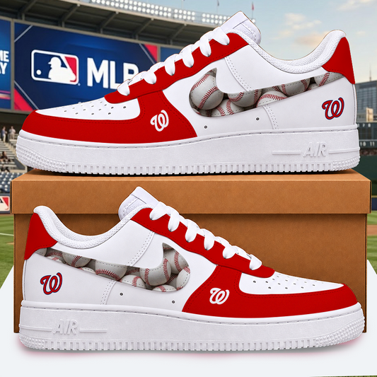 [FLASH SALE] NEW CUSTOMIZED MLB28 WNS WASHINGTON NATIONALS AF1 SHOES