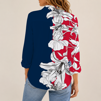 [HOT DEAL] NEW CUSTOMIZED NBA28 WWI WASHINGTON WIZARDS WOMEN CASUAL SHIRT FOR FAN