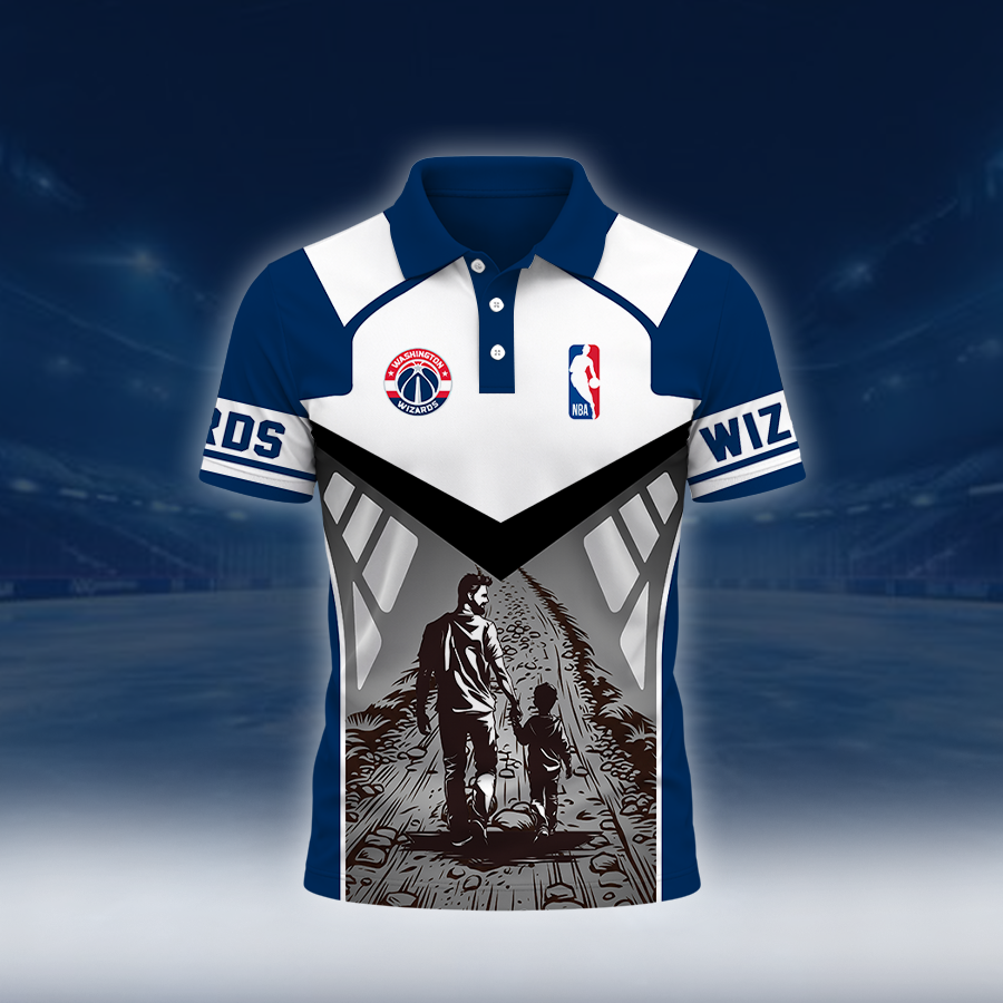 [HOT DEAL] NEW CUSTOMIZED NBA28 WWI WASHINGTON WIZARDS POLO SHIRT
