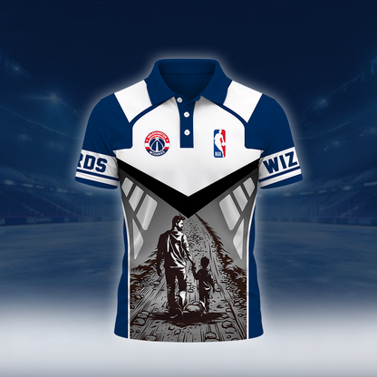 [HOT DEAL] NEW CUSTOMIZED NBA28 WWI WASHINGTON WIZARDS POLO SHIRT