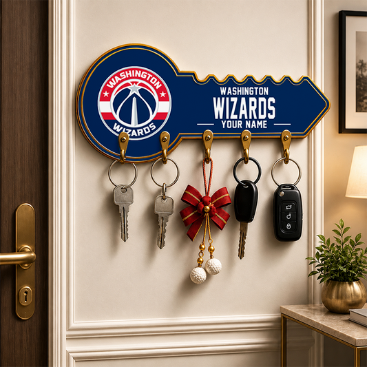 [HOT DEAL] NEW CUSTOMIZED NBA28 WWI WASHINGTON WIZARDS WALL KEY HOLDER FOR HOME