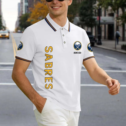 [SUPER SALE] NEW CUSTOMIZED NHL28 BFS BUFFALO SABRES POLO SHIRT