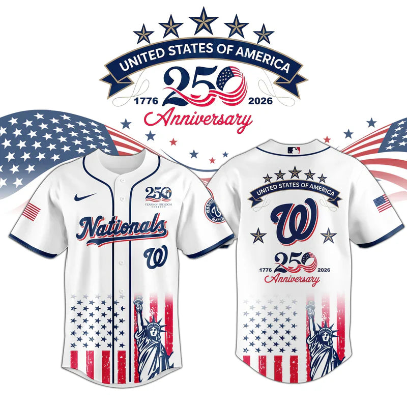 [FLASH SALE] NEW CUSTOMIZED MLB28 WNS WASHINGTON NATIONALS BASEBALL JERSEY