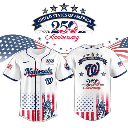 [FLASH SALE] NEW CUSTOMIZED MLB28 WNS WASHINGTON NATIONALS BASEBALL JERSEY