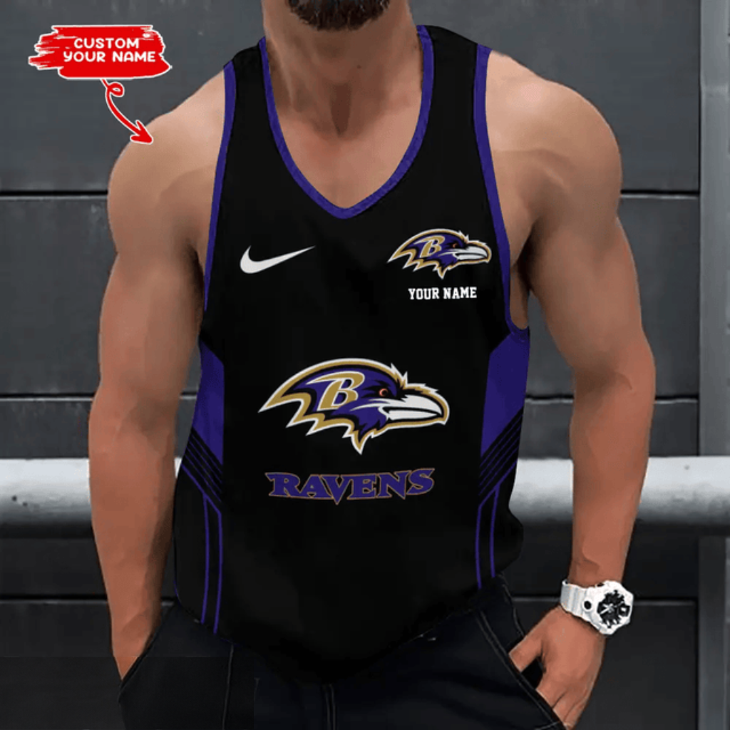 LIMITED EDITION - NEW CUSTOMIZED NFL28 BTR BALTIMORE RAVENS UNISEX TANK TOP