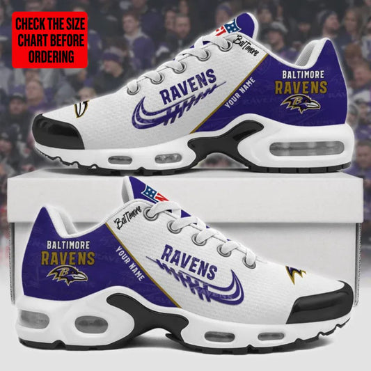 [SPECIAL OFFER] NEW CUSTOMIZED NFL28 BTR BALTIMORE RAVENS AIR MAX PLUS SNEAKERS