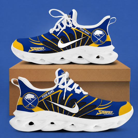 [SUPER SALE] NEW CUSTOMIZED NHL28 BFS BUFFALO SABRES CLUNKY SNEAKERS