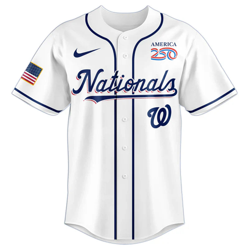 [FLASH SALE] NEW CUSTOMIZED MLB28 WNS WASHINGTON NATIONALS BASEBALL JERSEY
