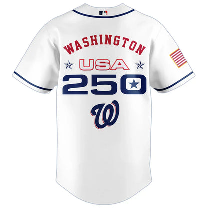 [FLASH SALE] NEW CUSTOMIZED MLB28 WNS WASHINGTON NATIONALS BASEBALL JERSEY