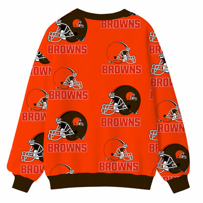 [SPECIAL OFFER] NEW CUSTOMIZED NFL29 CLB CLEVELAND BROWNS CARDIGAN