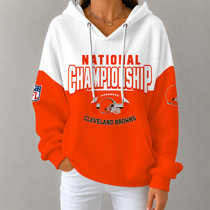 [SPECIAL OFFER] NEW CUSTOMIZED NFL29 CLB CLEVELAND BROWNS RIBBED HOODIE & SWEATSHIRT