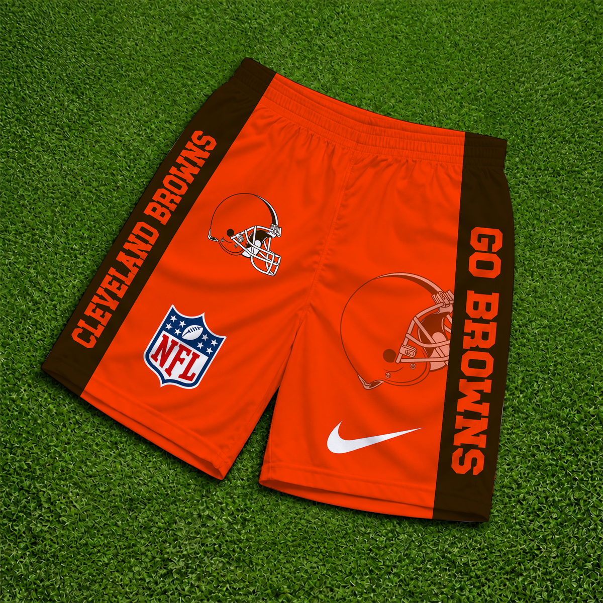 [SPECIAL OFFER] NEW CUSTOMIZED NFL29 CLB CLEVELAND BROWNS SHORT PANTS