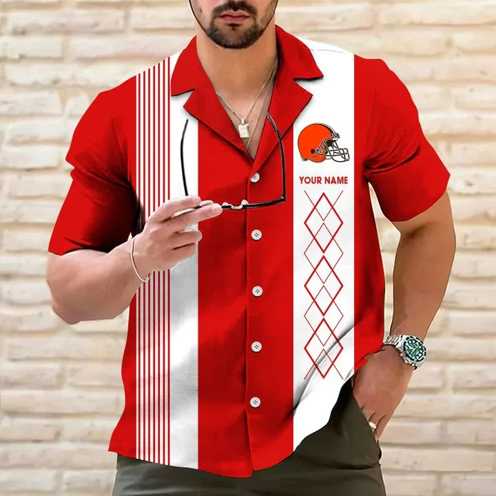 [SPECIAL OFFER] NEW CUSTOMIZED NFL29 CLB CLEVELAND BROWNS HAWAIIAN SHIRT