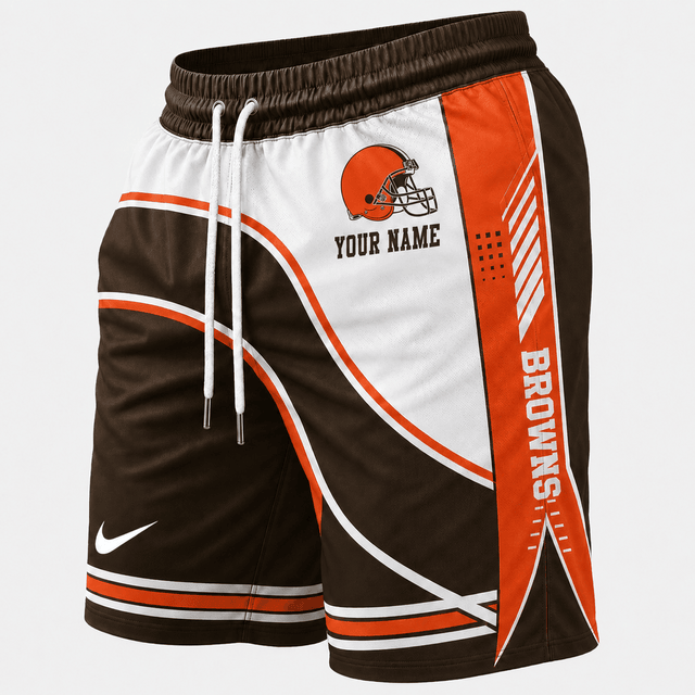 [SPECIAL OFFER] NEW CUSTOMIZED NFL29 CLB CLEVELAND BROWNS SHORT PANTS