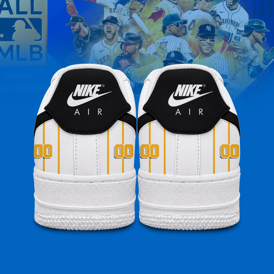 [FLASH SALE] NEW CUSTOMIZED MLB29 PHP PITTSBURGH PIRATES AF1 SHOES