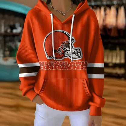 [SPECIAL OFFER] NEW CUSTOMIZED NFL29 CLB CLEVELAND BROWNS RIBBED HOODIE & SWEATSHIRT