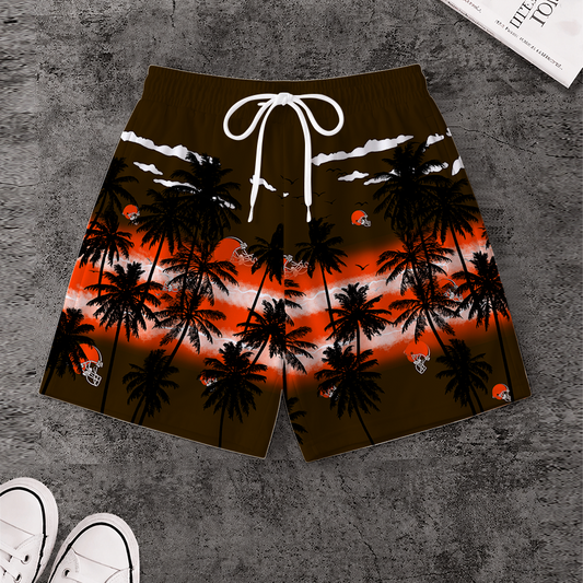 [SPECIAL OFFER] NEW CUSTOMIZED NFL29 CLB CLEVELAND BROWNS SHORT PANTS