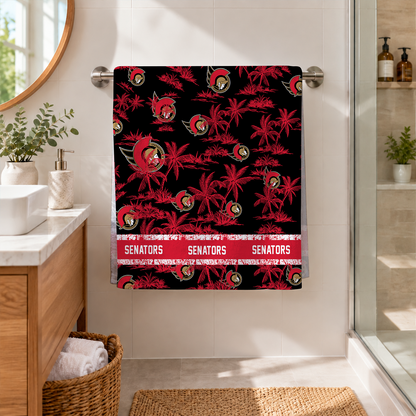 [SUPER SALE] NEW CUSTOMIZED NHL29 OSN OTTAWA SENATORS BEACH TOWEL