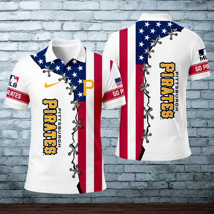 [FLASH SALE] NEW CUSTOMIZED MLB29 PHP PITTSBURGH PIRATES POLO SHIRT