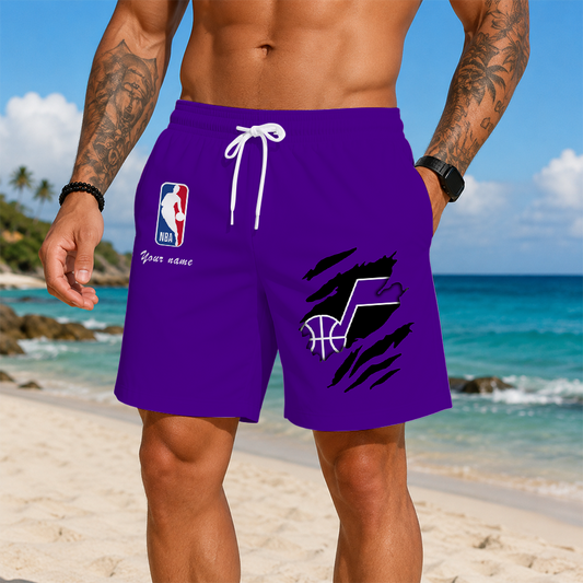 [HOT DEAL] NEW CUSTOMIZED NBA29 UJZ UTAH JAZZ SHORT PANTS