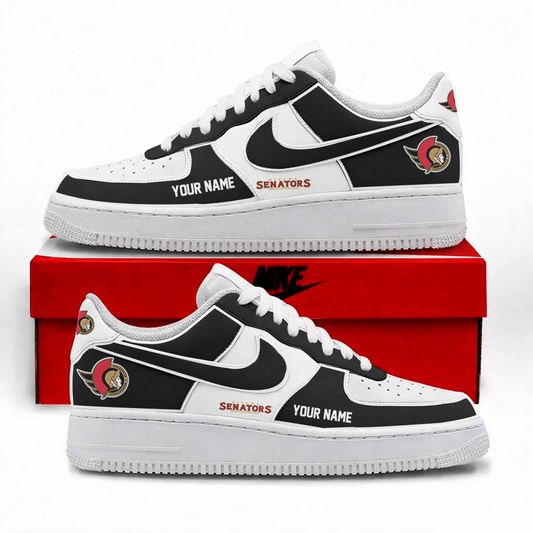 LIMITED EDITION - NEW CUSTOMIZED NHL29 OSN OTTAWA SENATORS AF1 SHOES