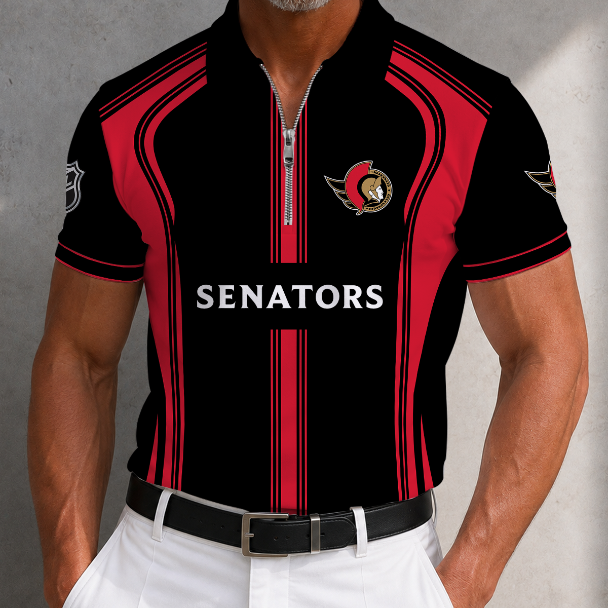 [SUPER SALE] NEW CUSTOMIZED NHL29 OSN OTTAWA SENATORS POLO SHIRT