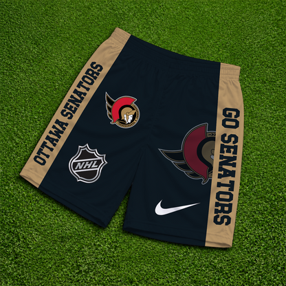 [SUPER SALE] NEW CUSTOMIZED NHL29 OSN OTTAWA SENATORS SHORT PANTS