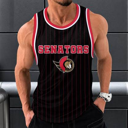 [SUPER SALE] NEW CUSTOMIZED NHL29 OSN OTTAWA SENATORS UNISEX TANK TOP