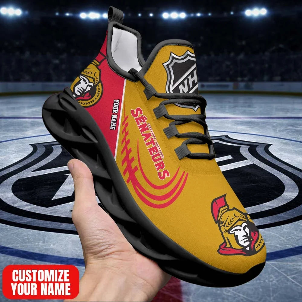 [SUPER SALE] NEW CUSTOMIZED NHL29 OSN OT SENATORS PREMIUM CLUNKY SNEAKERS