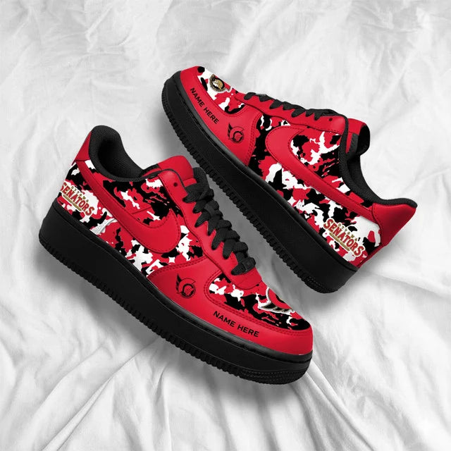 [SUPER SALE] NEW CUSTOMIZED NHL29 OSN OTTAWA SENATORS AF1 SHOES