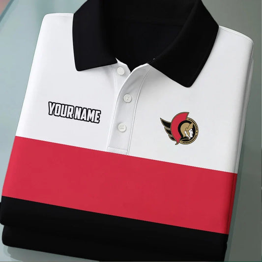[SUPER SALE] NEW CUSTOMIZED NHL29 OSN OTTAWA SENATORS POLO SHIRT