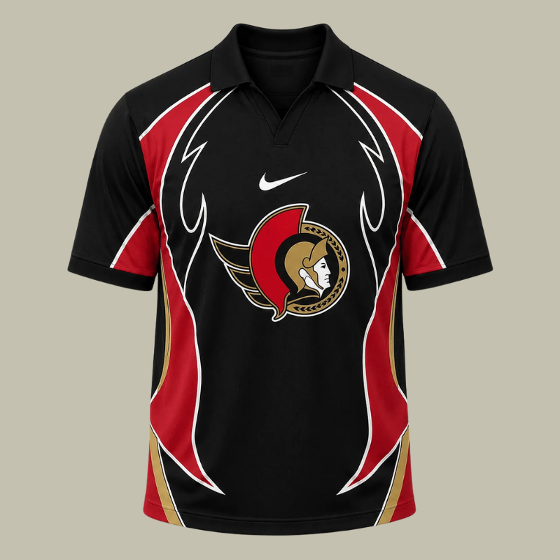 [SUPER SALE] NEW CUSTOMIZED NHL29 OSN OTTAWA SENATORS POLO SHIRT