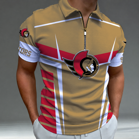 [SUPER SALE] NEW CUSTOMIZED NHL29 OSN OTTAWA SENATORS POLO SHIRT