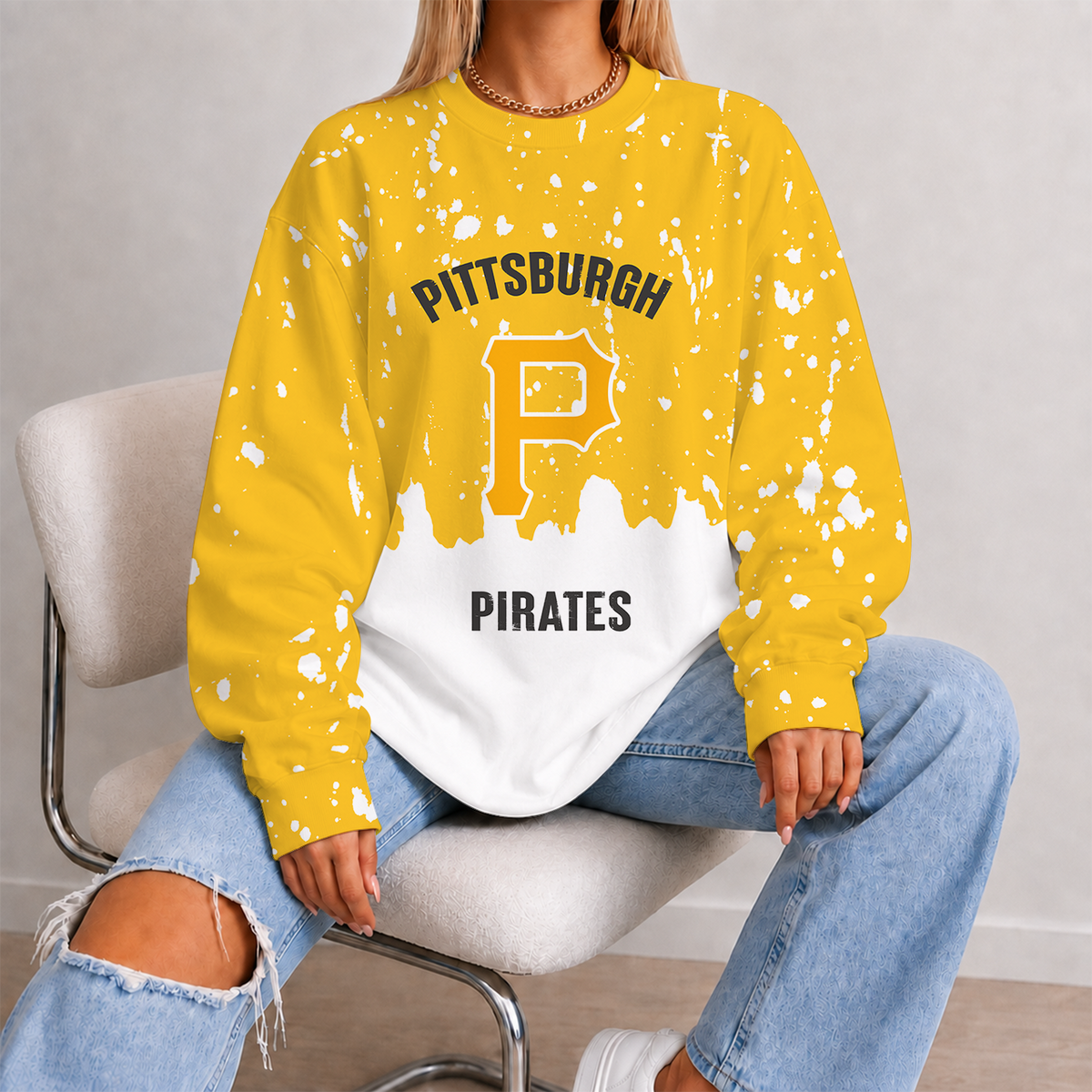 [FLASH SALE] NEW CUSTOMIZED MLB29 PHP PITTSBURGH PIRATES UNISEX SWEATSHIRT