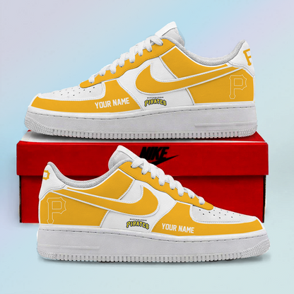 [FLASH SALE] NEW CUSTOMIZED MLB29 PHP PITTSBURGH PIRATES AF1 SHOES