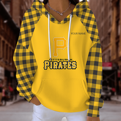 [FLASH SALE] NEW CUSTOMIZED MLB29 PHP PITTSBURGH PIRATES RIBBED HOODIE & SWEATSHIRT