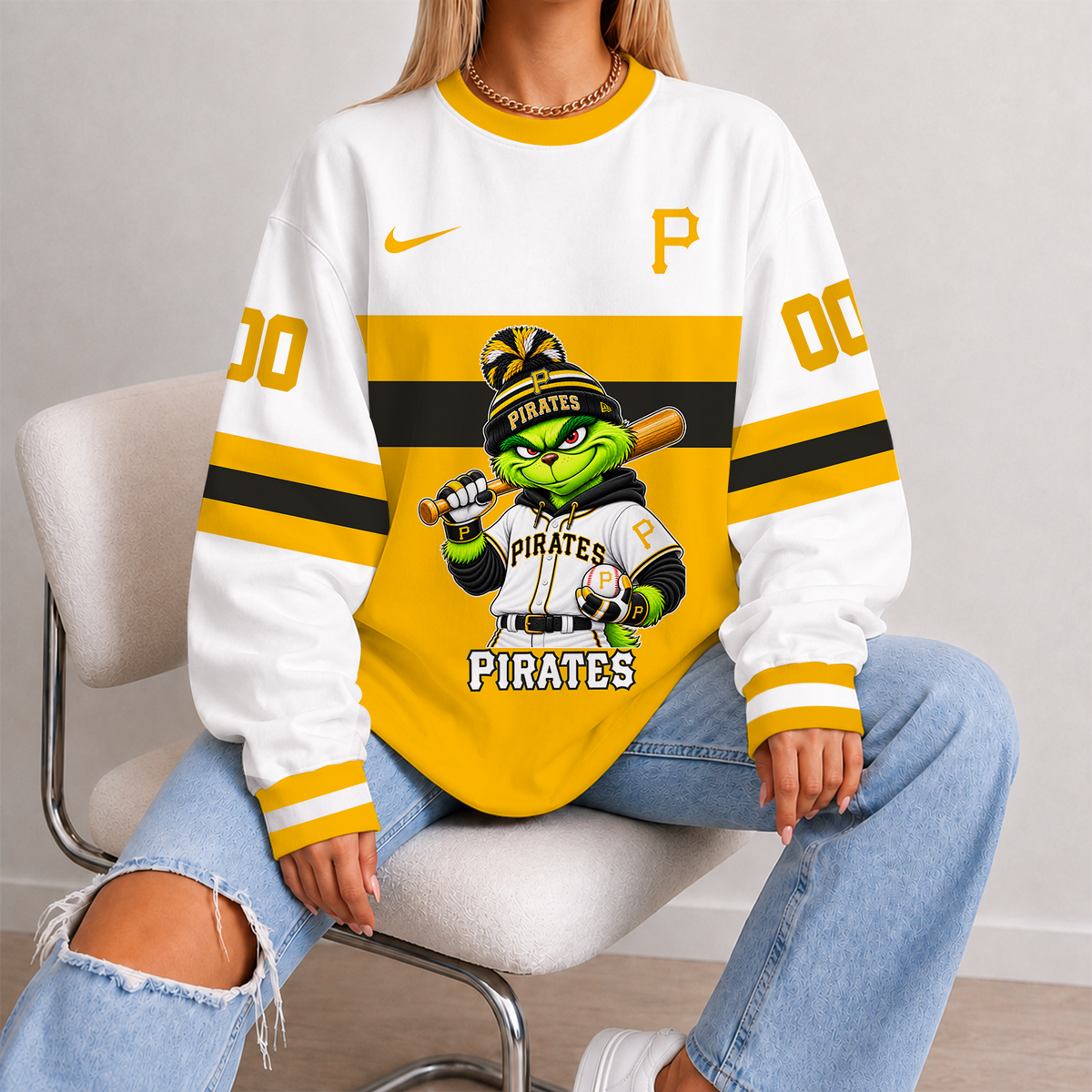 [FLASH SALE] NEW CUSTOMIZED MLB29 PHP PITTSBURGH PIRATES UNISEX SWEATSHIRT