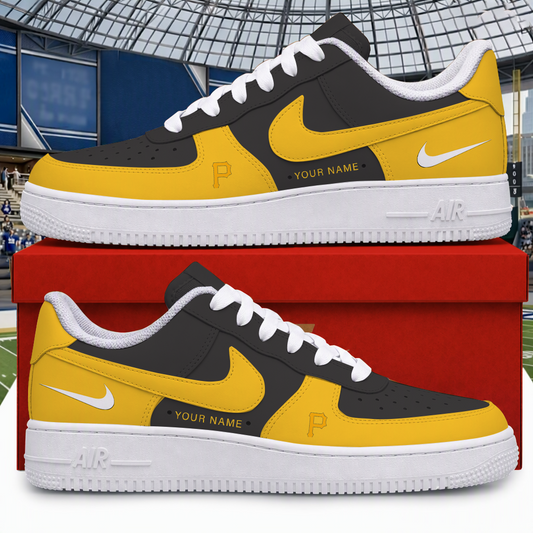 [FLASH SALE] NEW CUSTOMIZED MLB29 PHP PITTSBURGH PIRATES AF1 SHOES