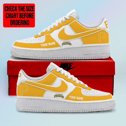 [FLASH SALE] NEW CUSTOMIZED MLB29 PHP PITTSBURGH PIRATES AF1 SHOES