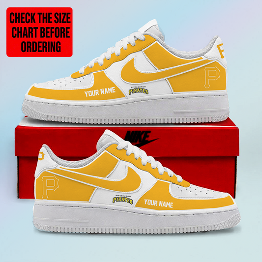 [FLASH SALE] NEW CUSTOMIZED MLB29 PHP PITTSBURGH PIRATES AF1 SHOES