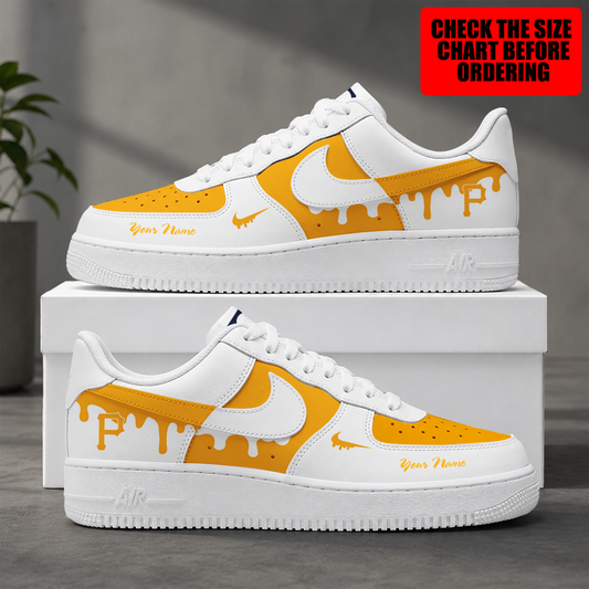 [FLASH SALE] NEW CUSTOMIZED MLB29 PHP PITTSBURGH PIRATES AF1 SHOES